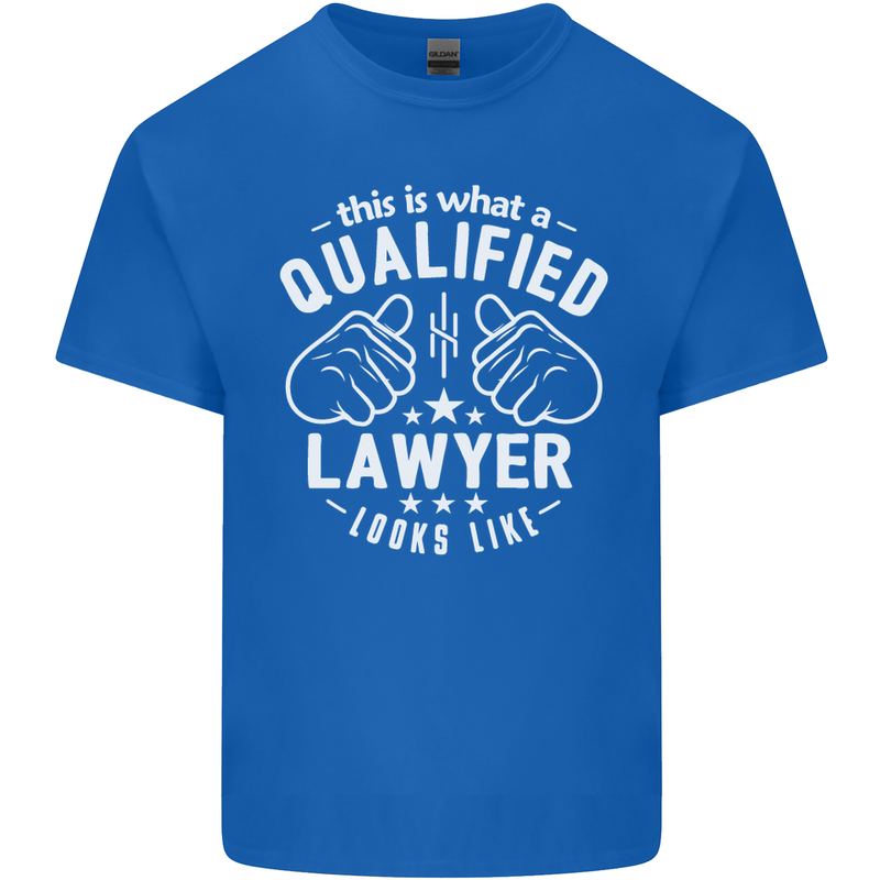 This Is What a Qualified Lawyer Looks Like Mens Cotton T-Shirt Tee Top Royal Blue