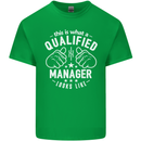 This Is What a Qualified Manager Looks Like Mens Cotton T-Shirt Tee Top Irish Green