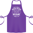 This Is What a Qualified Mechanic Looks Like Cotton Apron 100% Organic Purple