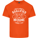 This Is What a Qualified Mechanic Looks Like Mens Cotton T-Shirt Tee Top Orange