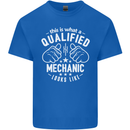 This Is What a Qualified Mechanic Looks Like Mens Cotton T-Shirt Tee Top Royal Blue