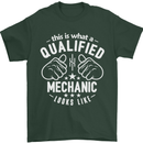 This Is What a Qualified Mechanic Looks Like Mens T-Shirt Cotton Gildan Forest Green