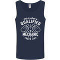 This Is What a Qualified Mechanic Looks Like Mens Vest Tank Top Navy Blue