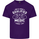 This Is What a Qualified Medic Looks Like Mens Cotton T-Shirt Tee Top Purple