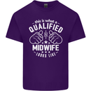 This Is What a Qualified Midwife Looks Like Mens Cotton T-Shirt Tee Top Purple