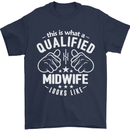 This Is What a Qualified Midwife Looks Like Mens T-Shirt Cotton Gildan Navy Blue