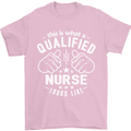This Is What a Qualified Nurse Looks Like Mens T-Shirt Cotton Gildan Light Pink