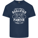 This Is What a Qualified Painter Looks Like Mens Cotton T-Shirt Tee Top Navy Blue