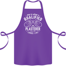 This Is What a Qualified Plasterer Cotton Apron 100% Organic Purple