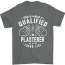 This Is What a Qualified Plasterer Mens T-Shirt Cotton Gildan Charcoal