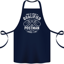 This Is What a Qualified Postman Looks Like Cotton Apron 100% Organic Navy Blue