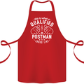 This Is What a Qualified Postman Looks Like Cotton Apron 100% Organic Red