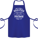 This Is What a Qualified Postman Looks Like Cotton Apron 100% Organic Royal Blue