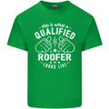 This Is What a Qualified Roofer Looks Like Mens Cotton T-Shirt Tee Top Irish Green