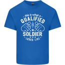This Is What a Qualified Soldier Looks Like Mens Cotton T-Shirt Tee Top Royal Blue