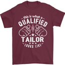 This Is What a Qualified Tailor Looks Like Mens T-Shirt Cotton Gildan Maroon