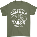 This Is What a Qualified Tailor Looks Like Mens T-Shirt Cotton Gildan Military Green