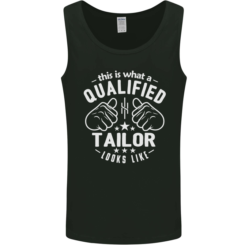 This Is What a Qualified Tailor Looks Like Mens Vest Tank Top Black