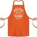This Is What a Qualified Teacher Looks Like Cotton Apron 100% Organic Orange