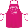 This Is What a Qualified Teacher Looks Like Cotton Apron 100% Organic Pink