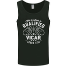 This Is What a Qualified Vicar Looks Like Mens Vest Tank Top Black