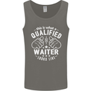 This Is What a Qualified Waiter Looks Like Mens Vest Tank Top Charcoal