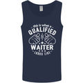 This Is What a Qualified Waiter Looks Like Mens Vest Tank Top Navy Blue
