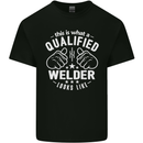 This Is What a Qualified Welder Looks Like Mens Cotton T-Shirt Tee Top Black