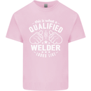This Is What a Qualified Welder Looks Like Mens Cotton T-Shirt Tee Top Light Pink