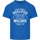 This Is What a Qualified Welder Looks Like Mens Cotton T-Shirt Tee Top Royal Blue
