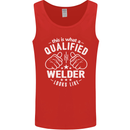 This Is What a Qualified Welder Looks Like Mens Vest Tank Top Red