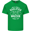 This Is What a Qualified Writer Looks Like Mens Cotton T-Shirt Tee Top Irish Green
