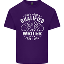 This Is What a Qualified Writer Looks Like Mens Cotton T-Shirt Tee Top Purple