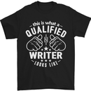 This Is What a Qualified Writer Looks Like Mens T-Shirt Cotton Gildan Black