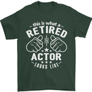 This Is What a Retired Actor Looks Like Mens T-Shirt Cotton Gildan Forest Green