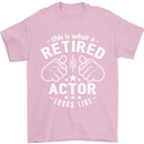 This Is What a Retired Actor Looks Like Mens T-Shirt Cotton Gildan Light Pink