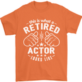 This Is What a Retired Actor Looks Like Mens T-Shirt Cotton Gildan Orange