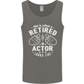 This Is What a Retired Actor Looks Like Mens Vest Tank Top Charcoal