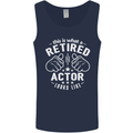 This Is What a Retired Actor Looks Like Mens Vest Tank Top Navy Blue