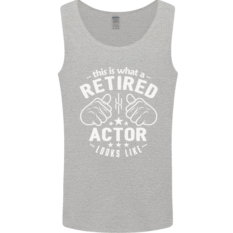 This Is What a Retired Actor Looks Like Mens Vest Tank Top Sports Grey