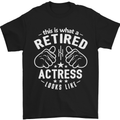 This Is What a Retired Actress Looks Like Mens T-Shirt Cotton Gildan Black