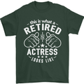 This Is What a Retired Actress Looks Like Mens T-Shirt Cotton Gildan Forest Green