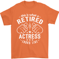 This Is What a Retired Actress Looks Like Mens T-Shirt Cotton Gildan Orange