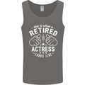 This Is What a Retired Actress Looks Like Mens Vest Tank Top Charcoal