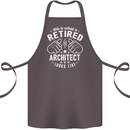 This Is What a Retired Architect Looks Like Cotton Apron 100% Organic Dark Grey