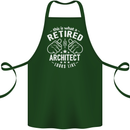 This Is What a Retired Architect Looks Like Cotton Apron 100% Organic Forest Green