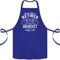 This Is What a Retired Architect Looks Like Cotton Apron 100% Organic Royal Blue