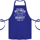 This Is What a Retired Architect Looks Like Cotton Apron 100% Organic Royal Blue