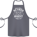 This Is What a Retired Architect Looks Like Cotton Apron 100% Organic Steel