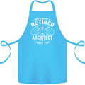 This Is What a Retired Architect Looks Like Cotton Apron 100% Organic Turquoise